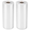 2 Rolls of Vacuum Sealer Bags 10.82inx49ft BPA Free Safe Vacuum Bags Keep Fresh Vacuum Machine (L)